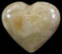 Polished, Brown Calcite Heart - Madagascar #62541-1